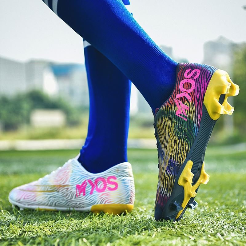Soccer Shoes With Metal Knobbs Football Pk Boots 5 Men Cleats Boys Gold Importers 3D Shoe Graper Crampoane De Fier Shoe..Salams