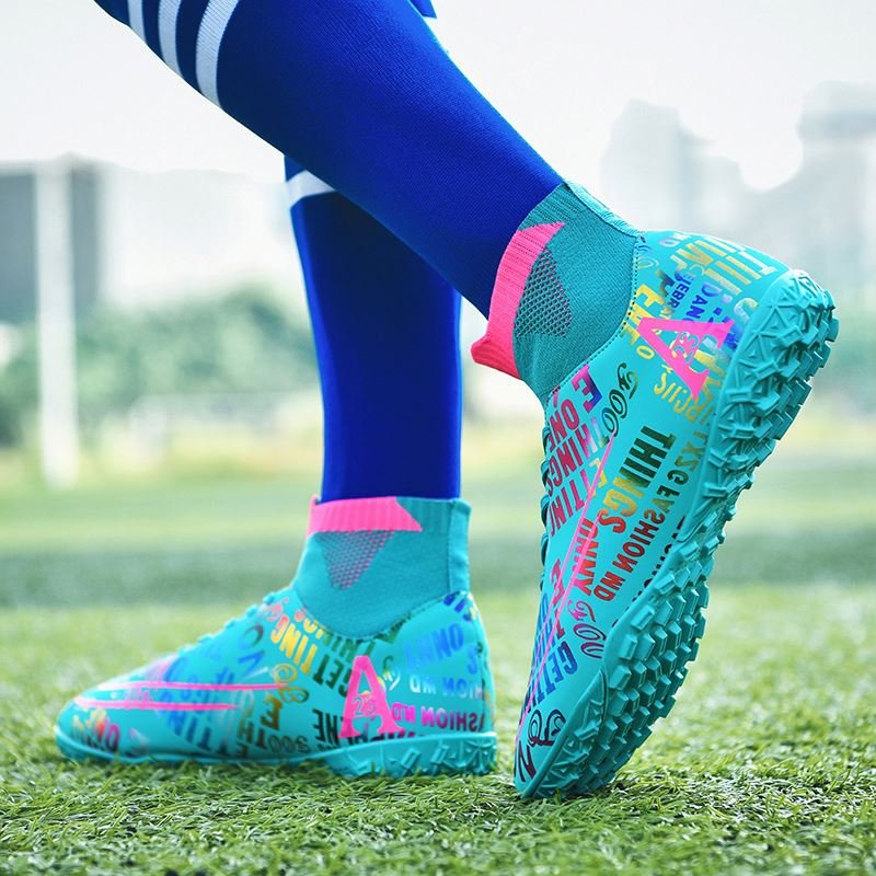 Soccer Shoes With Metal Knobbs Football Pk Boots 5 Men Cleats Boys Gold Importers 3D Shoe Graper Crampoane De Fier Shoe..Salams