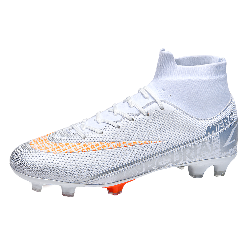Men Women Long Cleat Spikes Adult Sports Shoes TF Artificial Grass Training High Quality Soccer Shoes