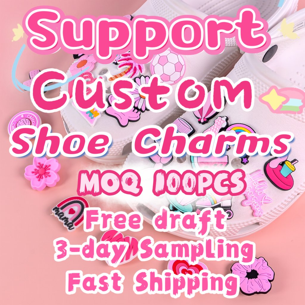 Hot Sale Designer Sports Equipment Decor Clog Rubber PVC Accessories Hockey Wrestling Basketball Soccer Football Shoe Charm Bulk
