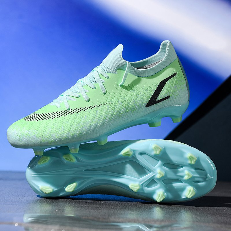 2024 New Adult Professional Soccer Shoes Youth Turf Football Boots Cross-Border Spiky Breathable Sports Shoes for Summer Games