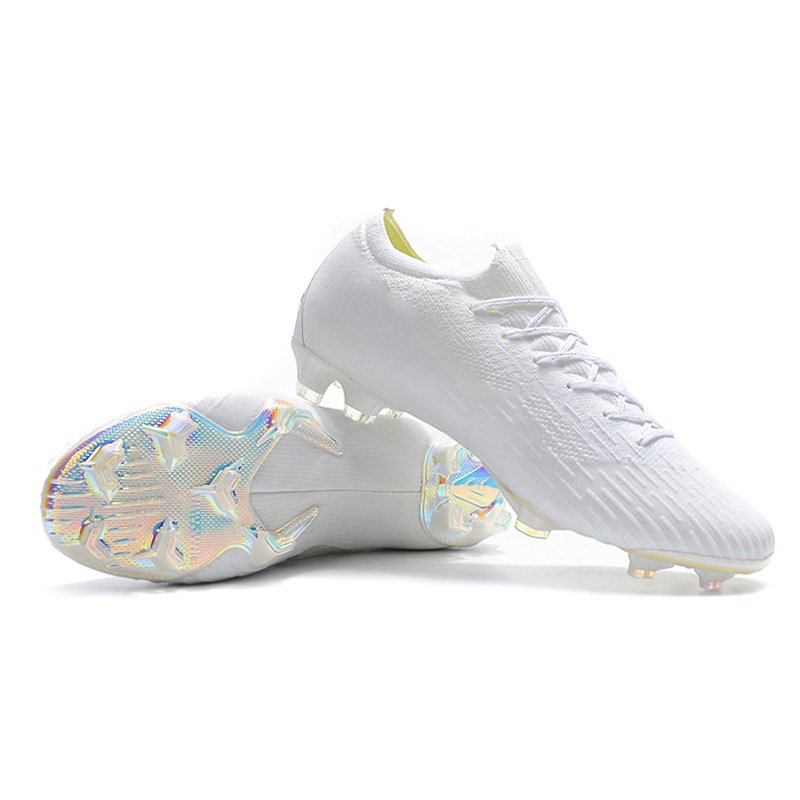 2023 FG Spike Football Boots Plating Bottom Soccer Shoes for Boys Cotton Fabric Durable Rubber Mesh 2 Pairs CN;FUJ