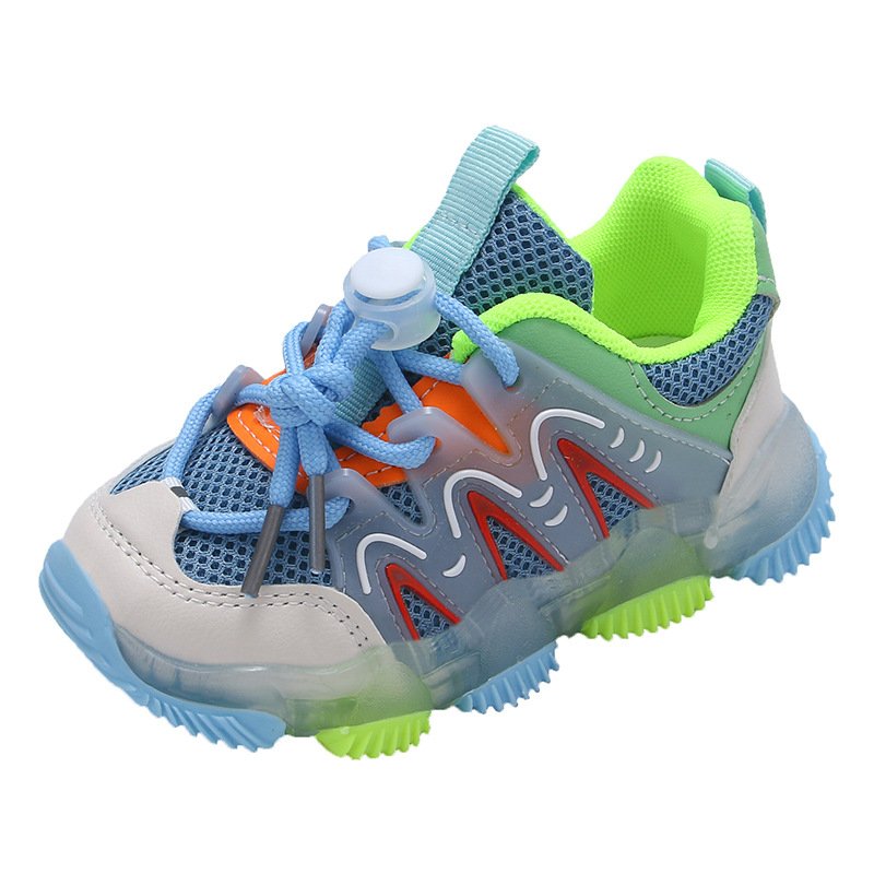 1-6-Years Soft Sole Kids Flashing Lighted Sport Shoes Boys Children Casual Breathable Led Light Sneakers Shoes For Kids