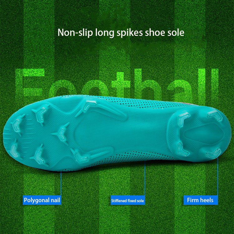 OEM Factory Soccer Shoe For Men Cut Sneaker Shoes 2021 New High-top Knit Football Boots High Top