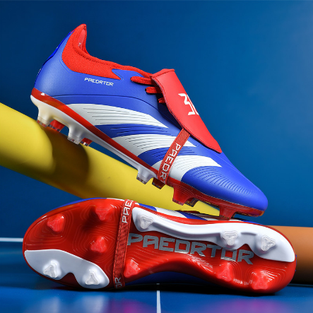 Seamless football shoes flip cover adult long nails students boys and girls broken nails grass training shoes football