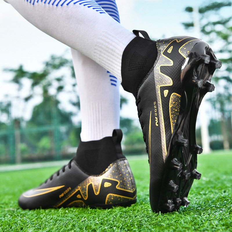 Factory High Quality Men's FG Grass Training Football Boots New Fashionable Soccer Summer Spring 33-45 Rubber Kids Boys