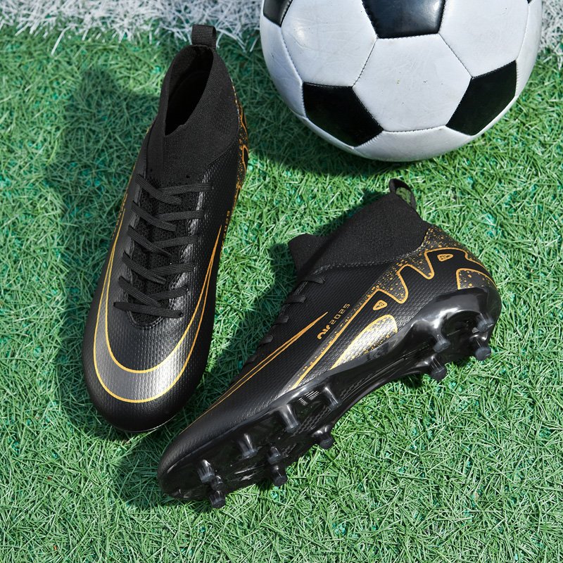 Factory High Quality Men's FG Grass Training Football Boots New Fashionable Soccer Summer Spring 33-45 Rubber Kids Boys