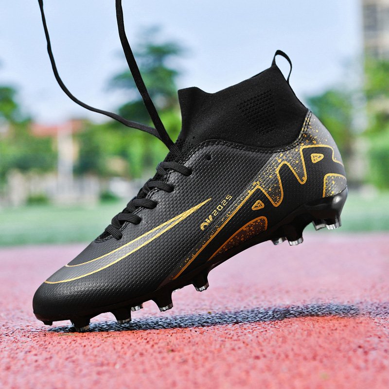 Factory High Quality Men's FG Grass Training Football Boots New Fashionable Soccer Summer Spring 33-45 Rubber Kids Boys