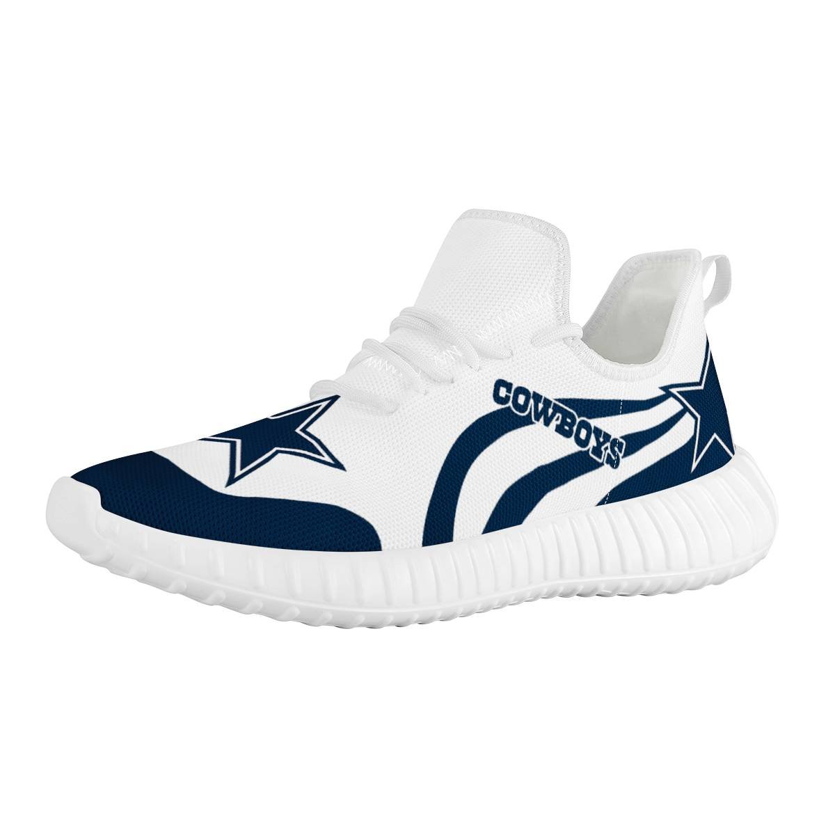 Wholesale 1MOQ Dropshipping Customized Soccer Print Shoes Fashion Sport Sneaker Women And Men Mesh Knit Athletic Running Shoes