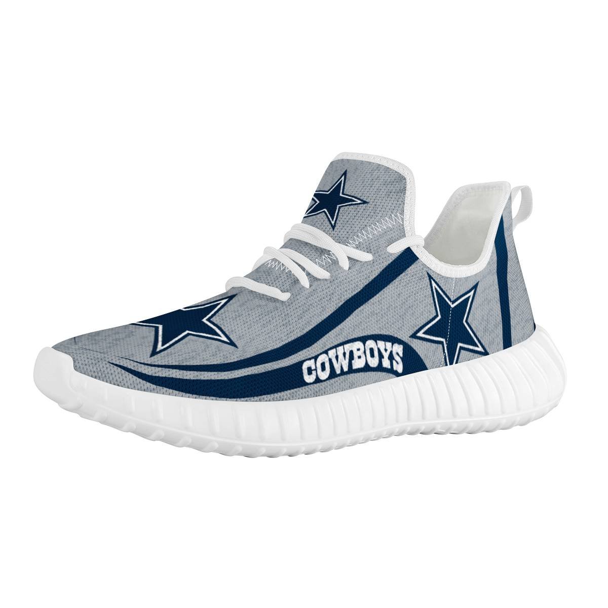 Wholesale 1MOQ Dropshipping Customized Soccer Print Shoes Fashion Sport Sneaker Women And Men Mesh Knit Athletic Running Shoes