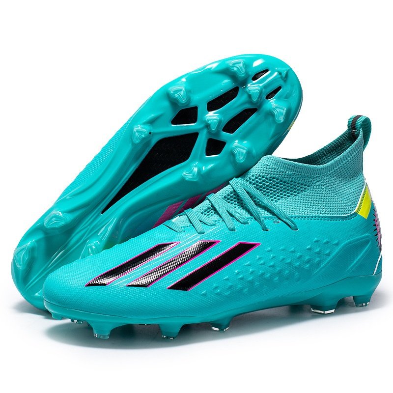 2024 New High-top Professional Training Children's Football Shoes Long Spikes School Lawn Football Youth Plus Size