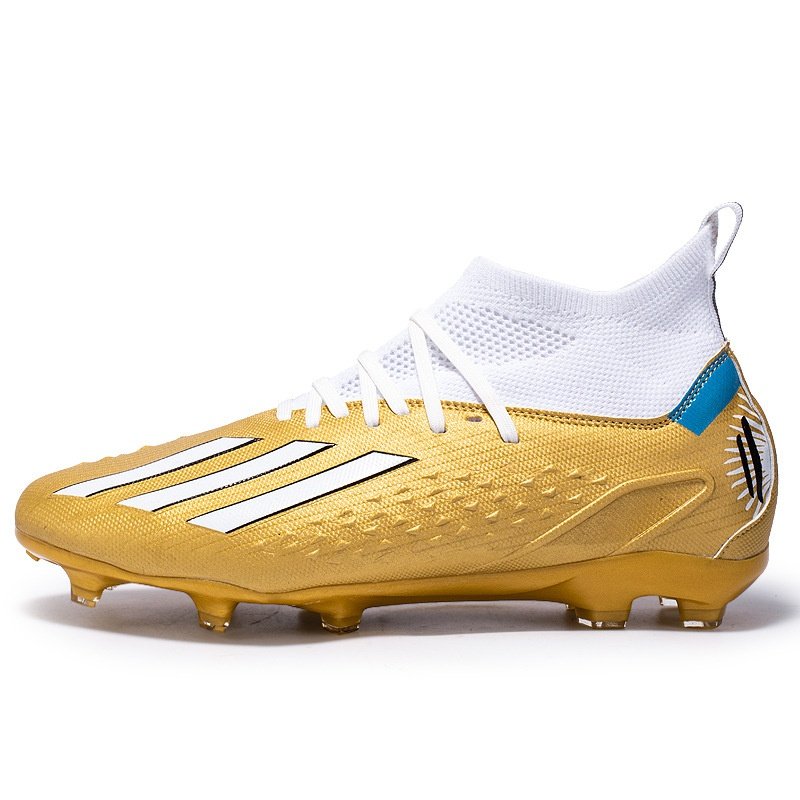 2024 New High-top Professional Training Children's Football Shoes Long Spikes School Lawn Football Youth Plus Size