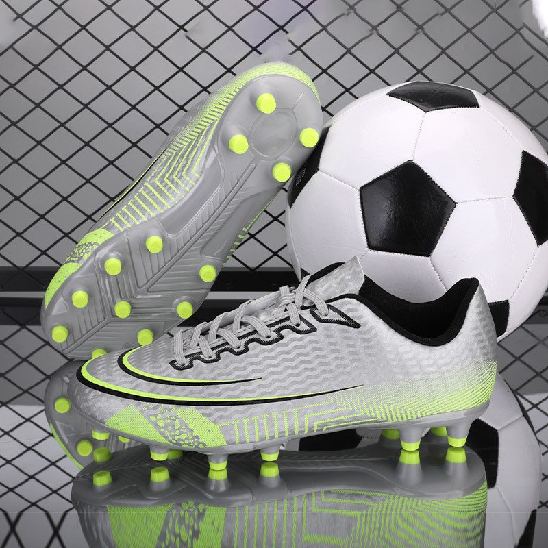 Custom Professional PU Football Sneakers High Ankle Men's Cleats TPR Outsole Football Original Turf Indoor Soccer Shoes for Men