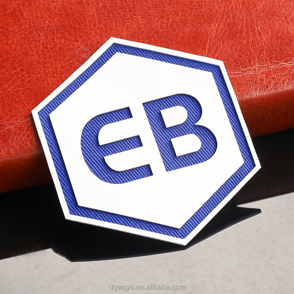 Custom 3D Raised Silicone Logo Tatami Fabric High Density Rubber Heat Transfer Patches for Clothing