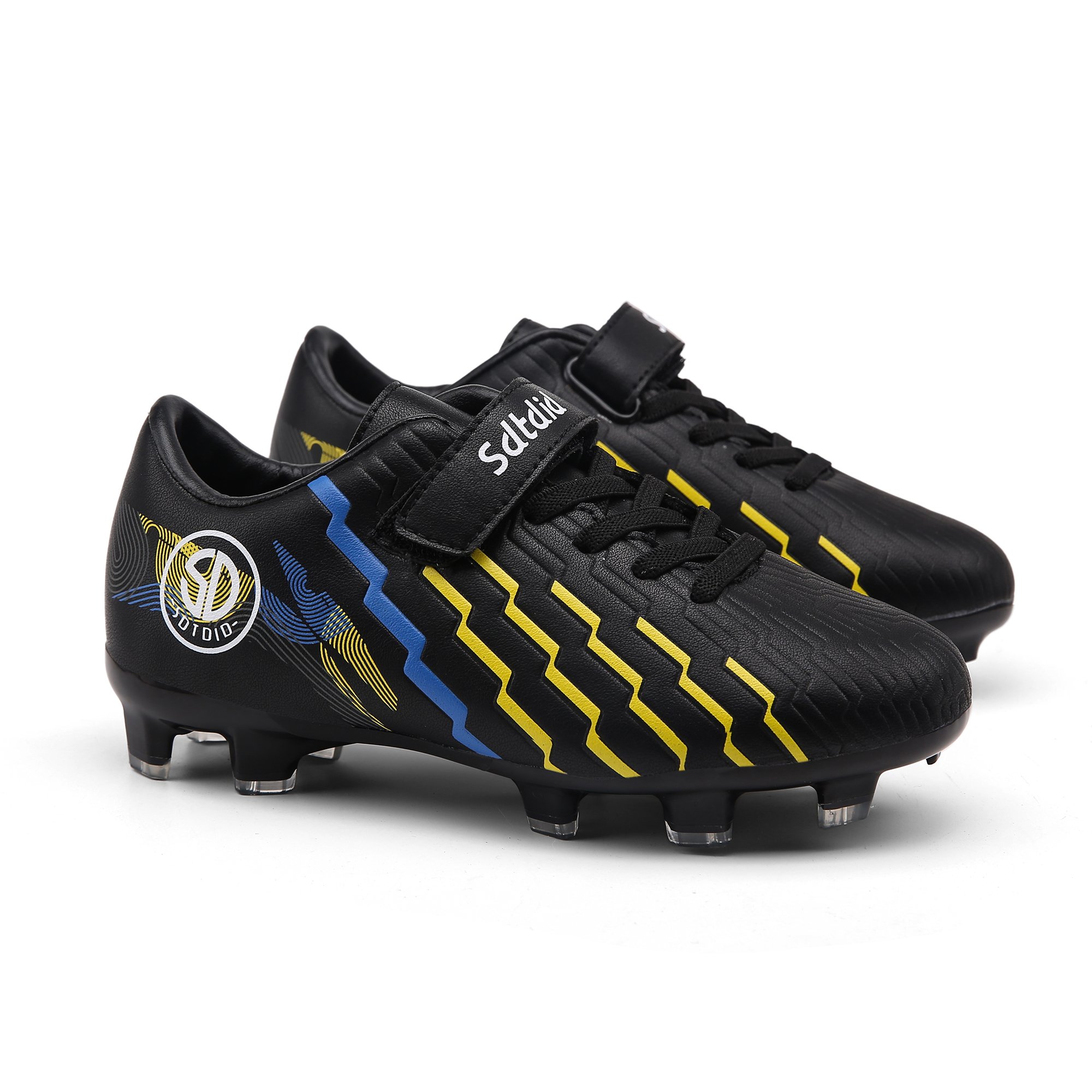 Hot selling FG TF indoor outdoor cheap high ankle high collar football boots kids soccer shoe for boys