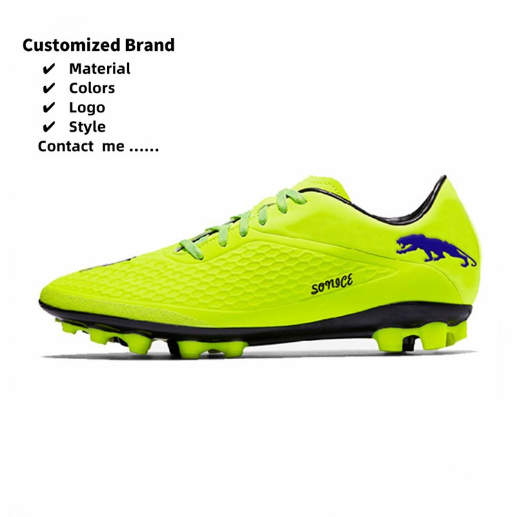 2024 New Special Design Promotional 45 Lace up Style Breathable Large Size Football Soccer Boots for Men and Women