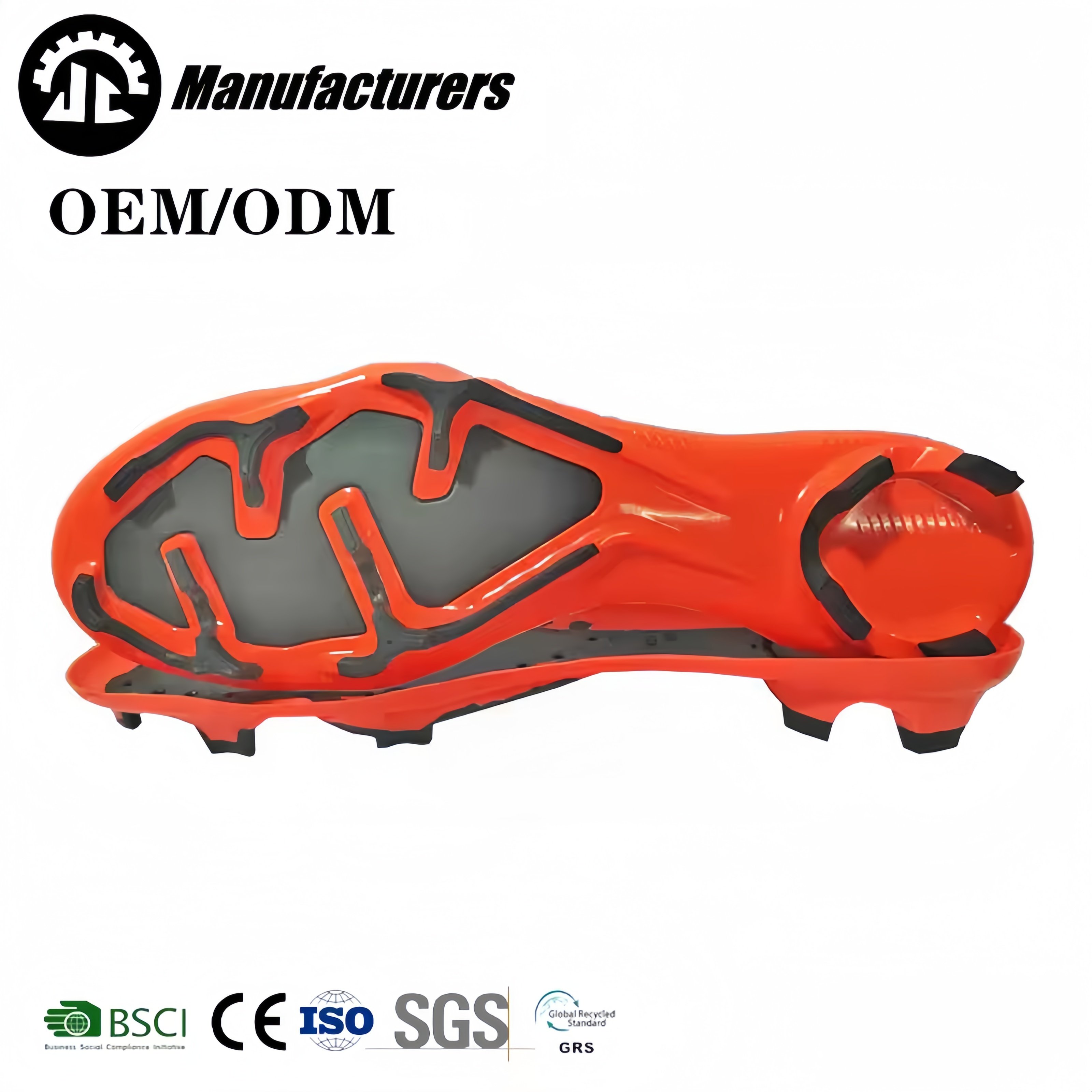2023 new design high quality TPU football sole material unisex outdoor football training shoe outsole