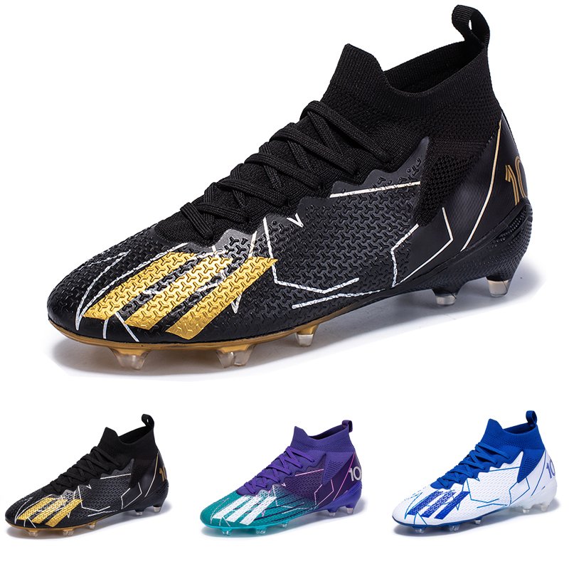 High-quality fashion sneakers Leather Breathable soccer shoes wholesale custom men's sports football training
