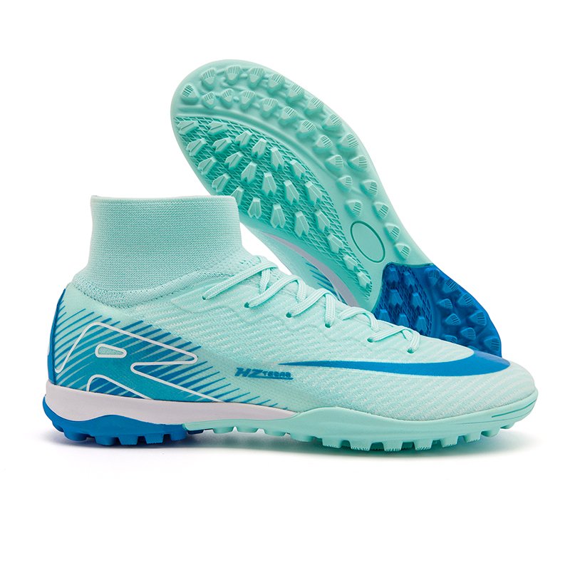 2024 Factory Custom High-Top Men's Soccer Training Boots Indoor Rubber Insole Futsal Shoes Boys Football Winter Spring Autumn