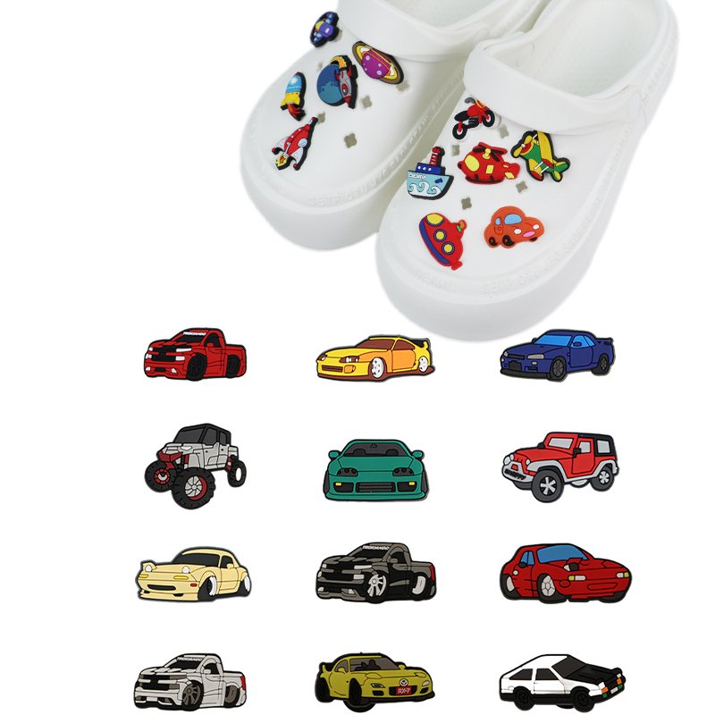 Hot trending 3D Balls Soccer Basketball Glowing Sports Games Pvc Shoe Charms Gift Sets For Fine Food Shoes Charms