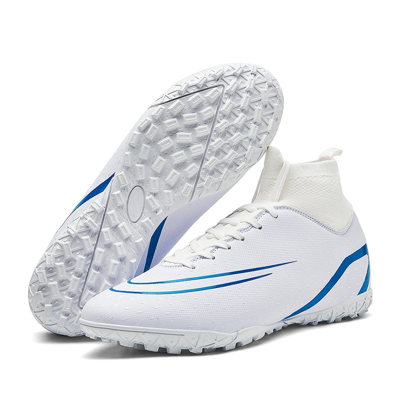 New style soccer training shoes football high top breathe colorful used sports soccer football shoes for men
