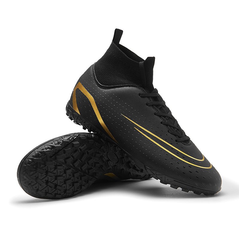 New style soccer training shoes football high top breathe colorful used sports soccer football shoes for men