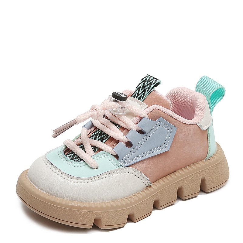 children's non-slip casual shoes boys and girls trend soft soles comfortable sports shoes baby fashion color matching shoes