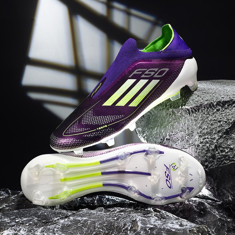 2024 Hot Sale Non-Slip Outdoor Competition Training Turf Outdoor Professional Long Spikes Comfortable Man Football Sports Shoes