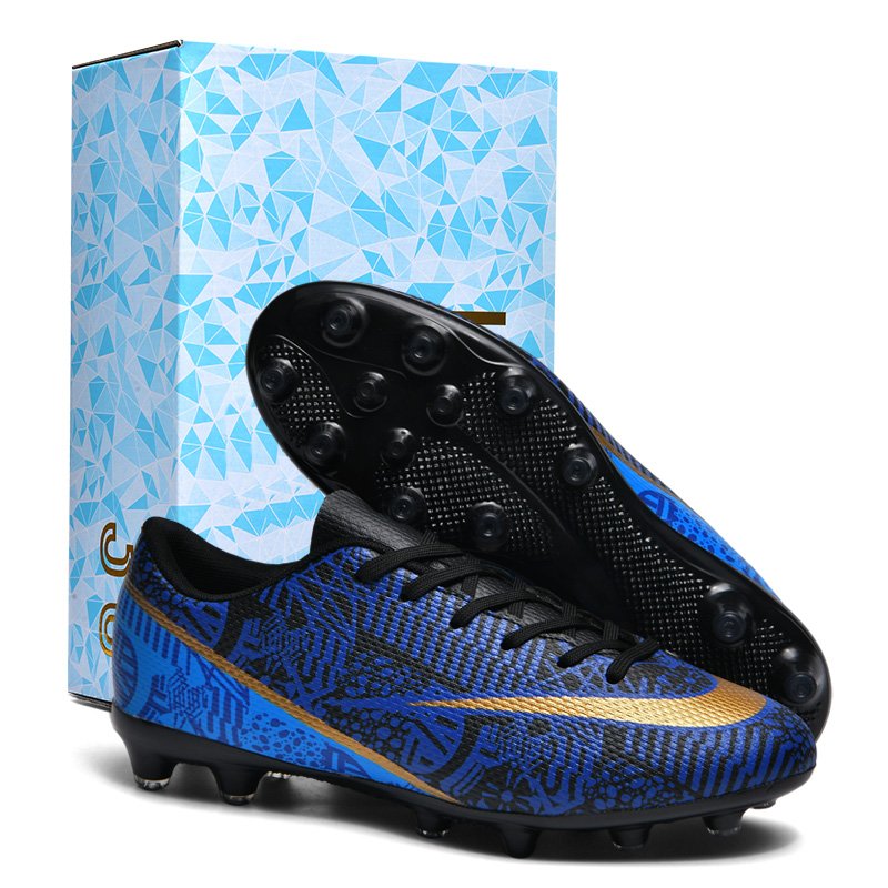 Custom logo training high top spike shock absorber football boots turf FG men's football boots