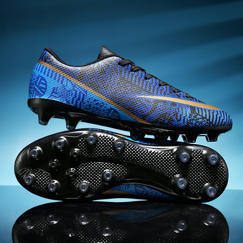 Custom logo training high top spike shock absorber football boots turf FG men's football boots