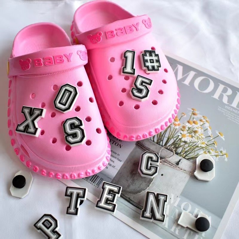 2024 Hot Selling Premier League Shoe Charms Wholesale Letter Shoe Decorations Accessories Letter Shoe Charm For Clog