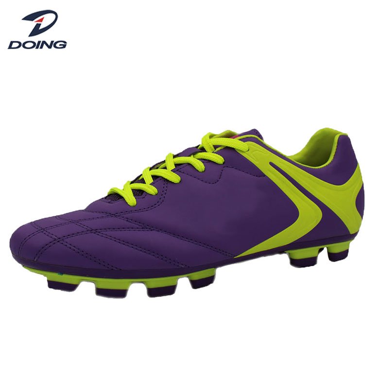 Factory direct price first-class quality PU men soccer shoes indoor
