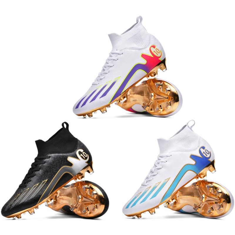 Men's Soccer Shoes Anti-slip TF/FG Football Boots Breathable Outdoor Grass Soccer Boot Low-Top Non-Slip Sports Soccer Sneakers