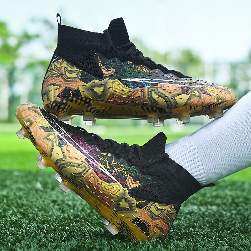 White Golden Cheap Broken Nails Futsal Turf Rubber Outsole Size 32-47 for Student Training Shoes Indoor Soccer Shoes Shoes