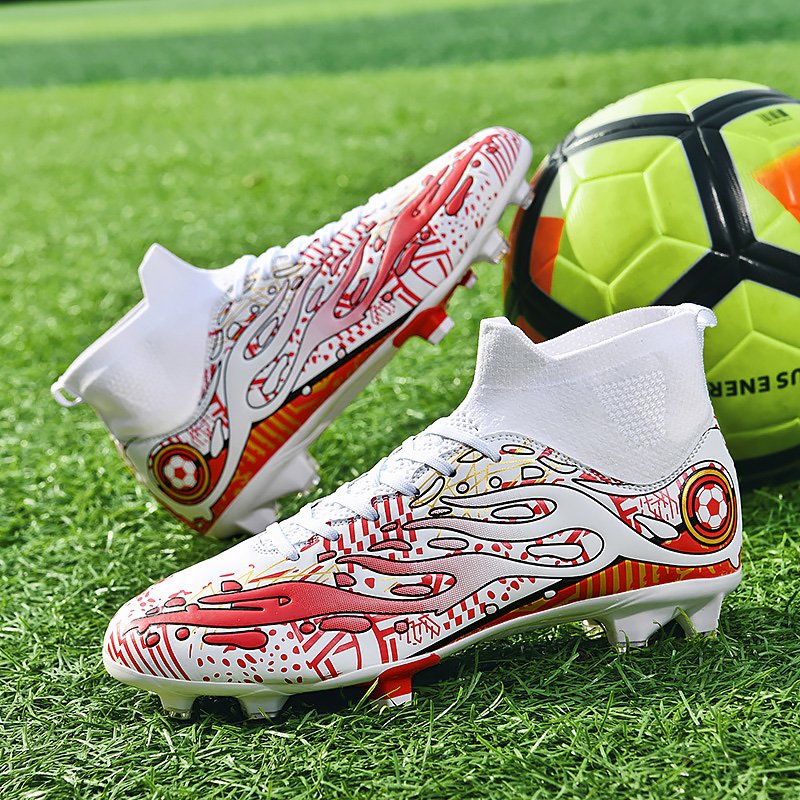New Arrival Breathable Youth Training Soccer Shoes Outdoor Sports Long Nail Football Shoes For Unisex
