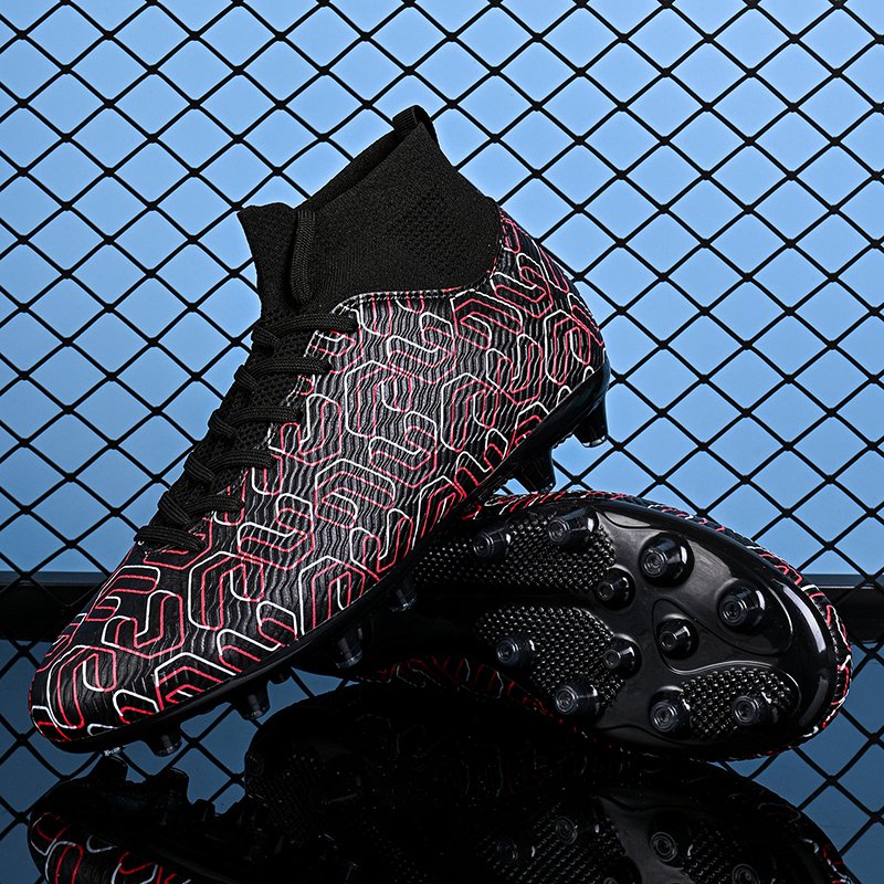 New Adult Outdoor Anti-Skid Waterproof Sports Football Shoes Youth Fashionable Training Indoor Student Soccer Boots