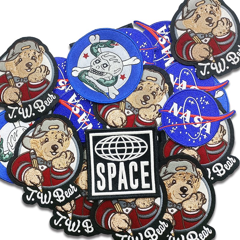 Custom Chenille Embroidered Patches Designer Embroidery Custom Embroidered 3D Embroidery Patches Mexico Eagle Iron On Patches