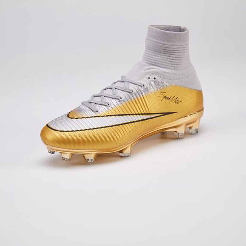 New Arrival botas de futbol Hot Sale Men Superfly professional FG Soccer Shoes Wholesale Cr7 Gold Kids Training Football Boots