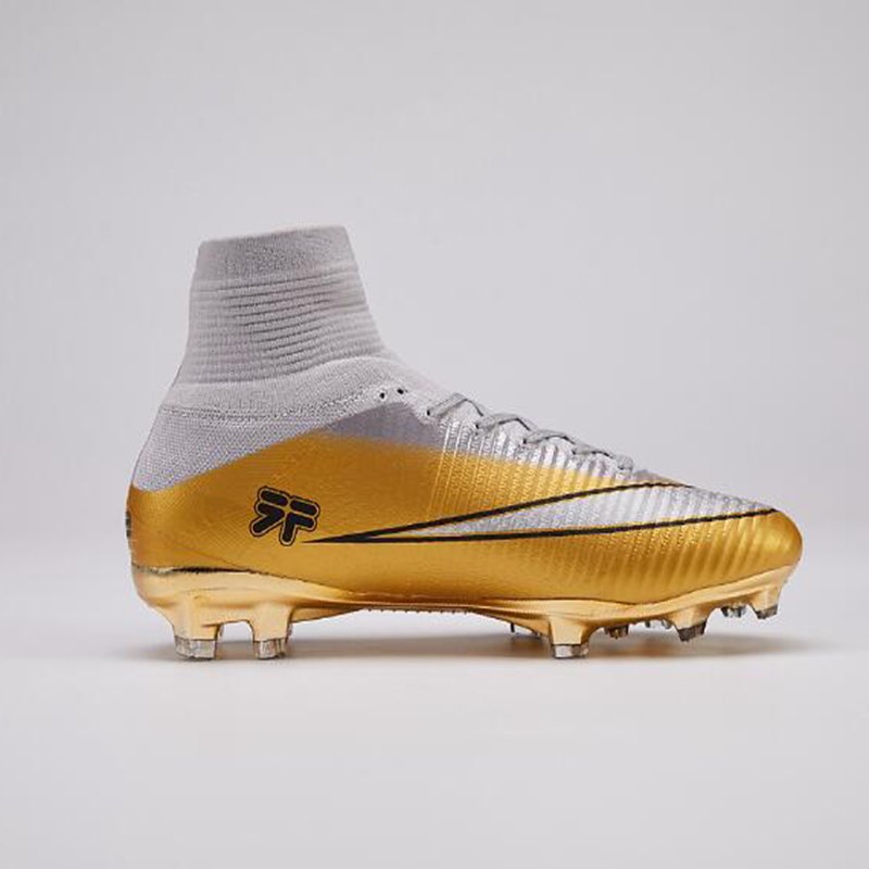 New Arrival botas de futbol Hot Sale Men Superfly professional FG Soccer Shoes Wholesale Cr7 Gold Kids Training Football Boots