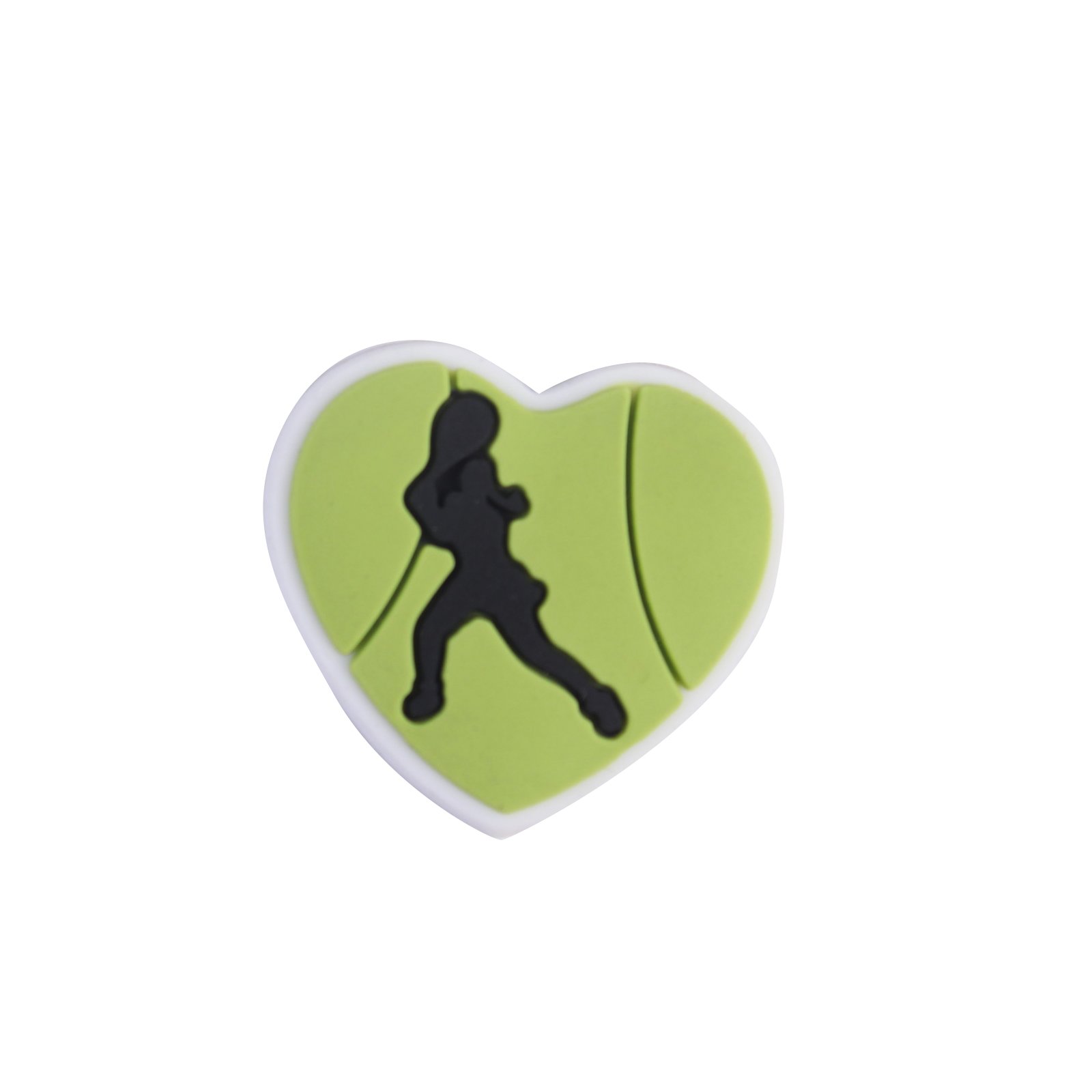 2024 New Arrival Wholesale PVC Custom Design Love Healthy Tennis Sports Shoe Charms Decorations Accessories