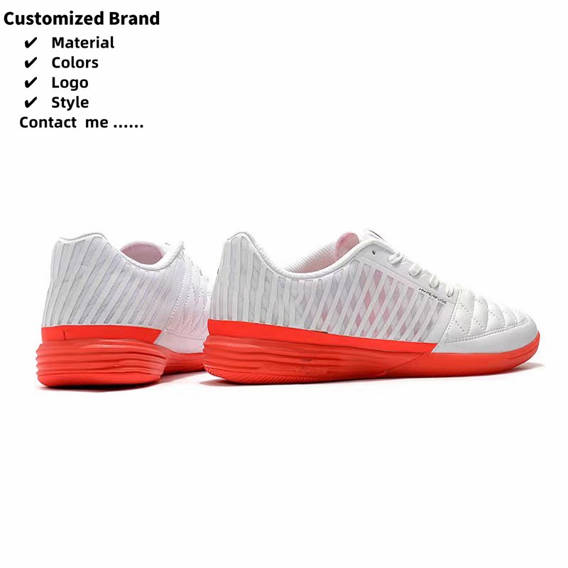 Customized high-quality men's and children's grass leather knitted fg football anti slip boots men's football shoes
