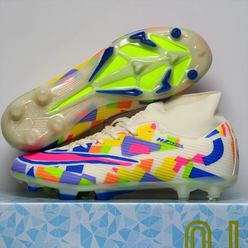 2024 Men Turf Indoor Soccer Shoes Football Cleats Original Superfly Futsal Football Boots Men Chaussure De Foot