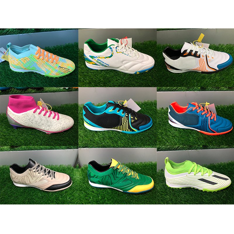 Wholesale Custom Cheap Men Turf Outdoor High Ankle Rugby Boots Indoor American Football Soccer Cleats Football Shoes Men