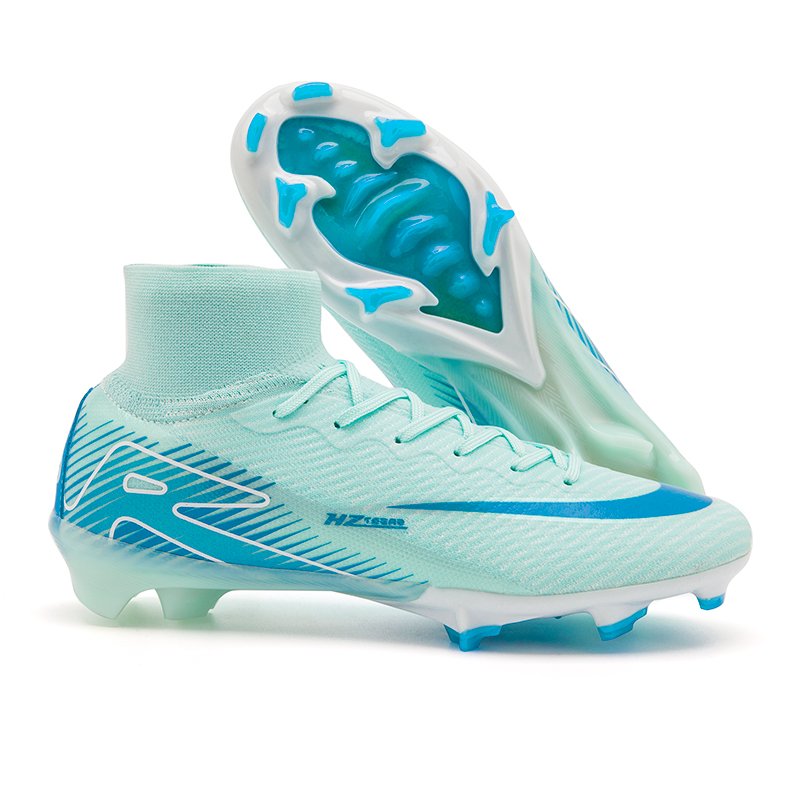 2024 High Quality Men's Football Sport Shoes Hot Sale High-Top Training Soccer Boots Autumn Winter Rubber EVA Insole Kids Summer