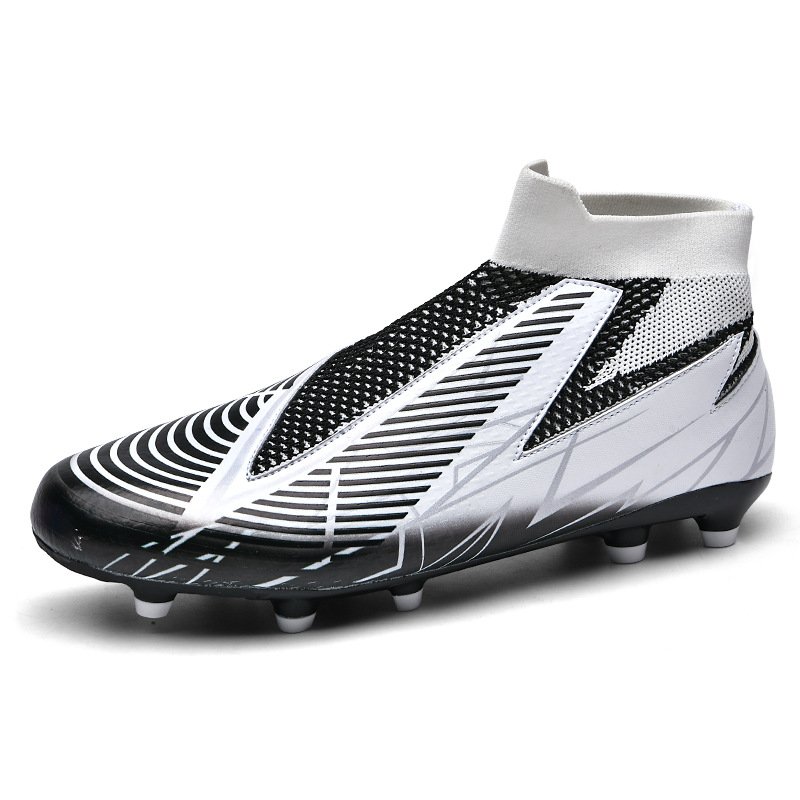 Soccer Cleats Men Breathable Indoor Long Spikes Ankle Training Football Boots Kids Boys Professional Soccer Shoe Non Slip