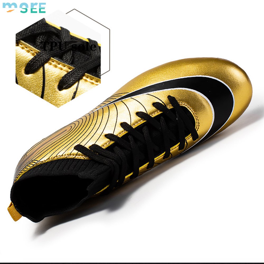 SeeMore Original High Top Training Football Cleats Outdoor Soccer Shoes Soccer Cleats Football Shoes