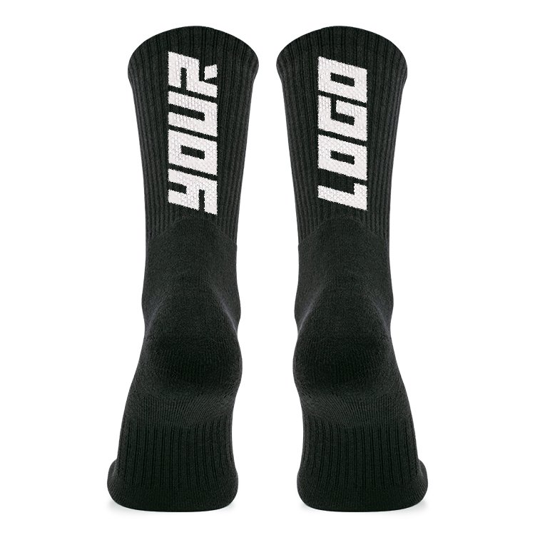 Custom Logo Mens Wholesale Unisex Designer Solid 100%Cotton Business Black Winter Warm Cycling Sports Thick Athletic Socks