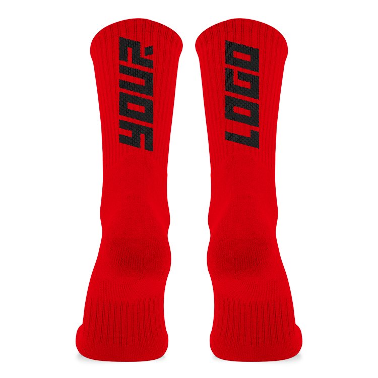 Custom Logo Mens Wholesale Unisex Designer Solid 100%Cotton Business Black Winter Warm Cycling Sports Thick Athletic Socks