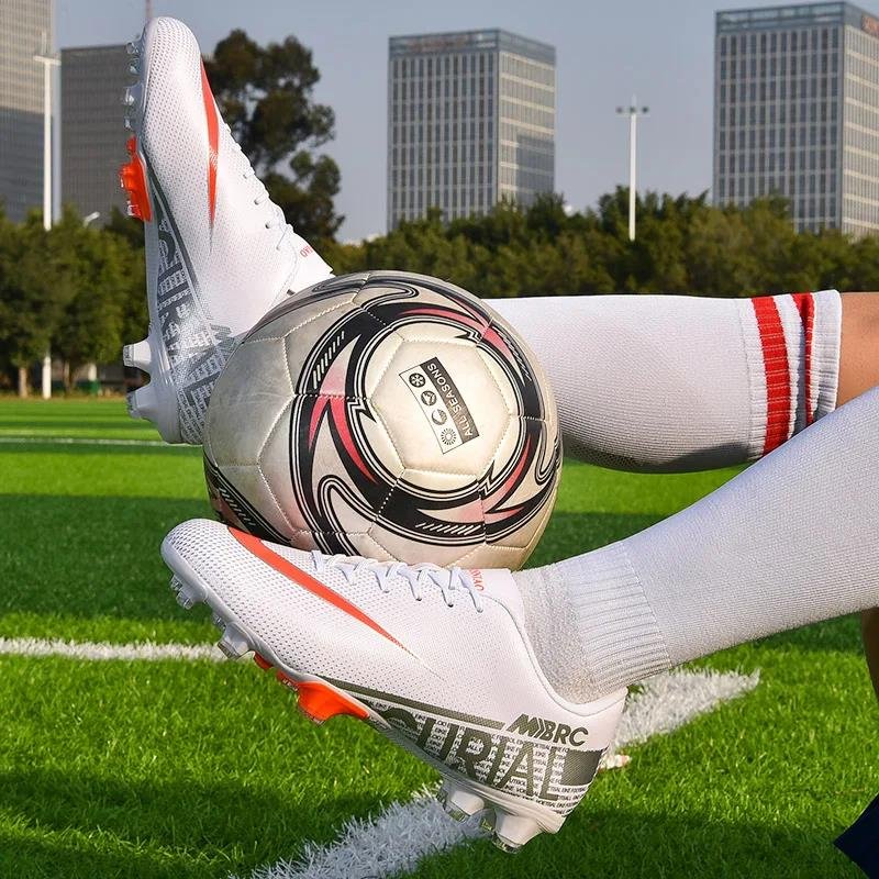 Mens 2024 Low Top Soccer Shoes Breathable TF/FG Football Boots Grass Non-Slip Training Sneakers Outdoor Sport Footwears
