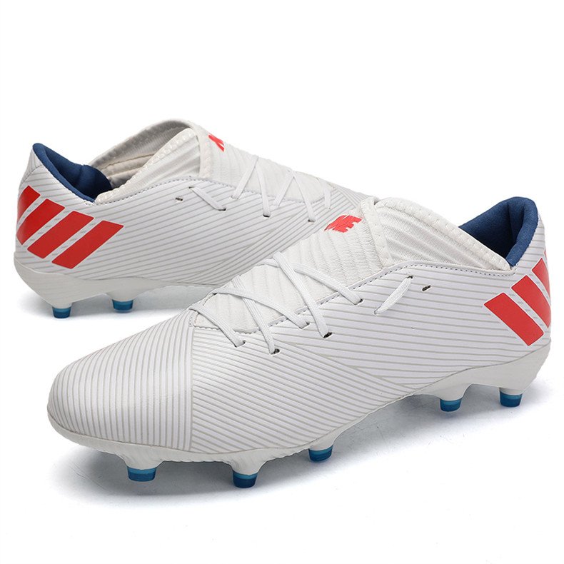 New High Ankle Soccer Shoes Men Breathable Outdoor High-top Football Boots Turf Soccer Cleats Kids AG Women Soft Football Shoes